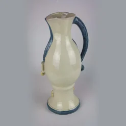 Alessandro Iudici Brocca in ceramica con donna dai capelli blu><noscript><img width=