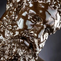 VGnewtrend Busto di Ercole in ceramica> Sculture Decorative