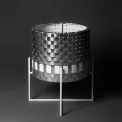 Splot Design Cachepot in metallo argentato Galatea><noscript><img width=