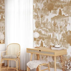 Wallpapers4Beginners Cactus Paesaggio Boho Carta da parati><noscript><img width=