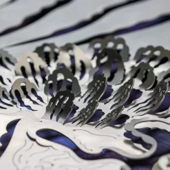 altreforme Caelum Contingo Blu Di Prussia Scultura da parete di Matteo Cibic><noscript><img width=