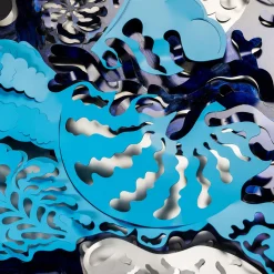 altreforme Caelum Stellans Blu Di Prussia Scultura da parete di Matteo Cibic><noscript><img width=