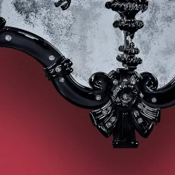 Fratelli Tosi Ca'Giustinian Specchio in vetro di Murano con 2 luci><noscript><img width=