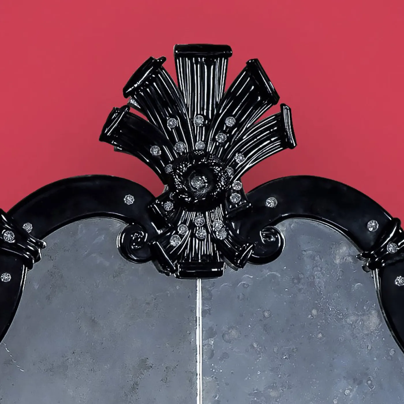 Fratelli Tosi Ca'Giustinian Specchio in vetro di Murano con 2 luci> Specchi Da Parete