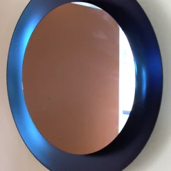 Esadesign Calliope Specchio da parete blu smerigliato> Specchi Da Parete