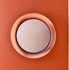 Esadesign Calliope Specchio da parete rame smerigliato> Specchi Da Parete