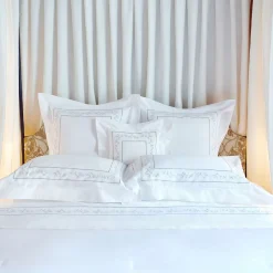 Verderoccia Camicie da letto Roma White & Silver Olive><noscript><img width=