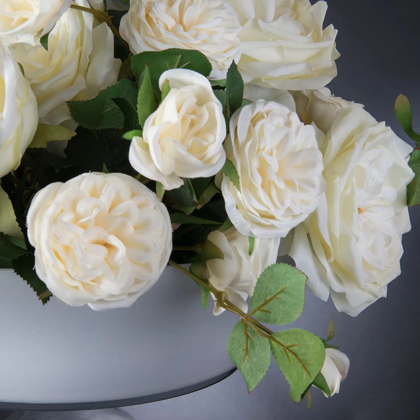 VGnewtrend Camilla Roses Composizione floreale finta con vaso> Vasi Da Fiori