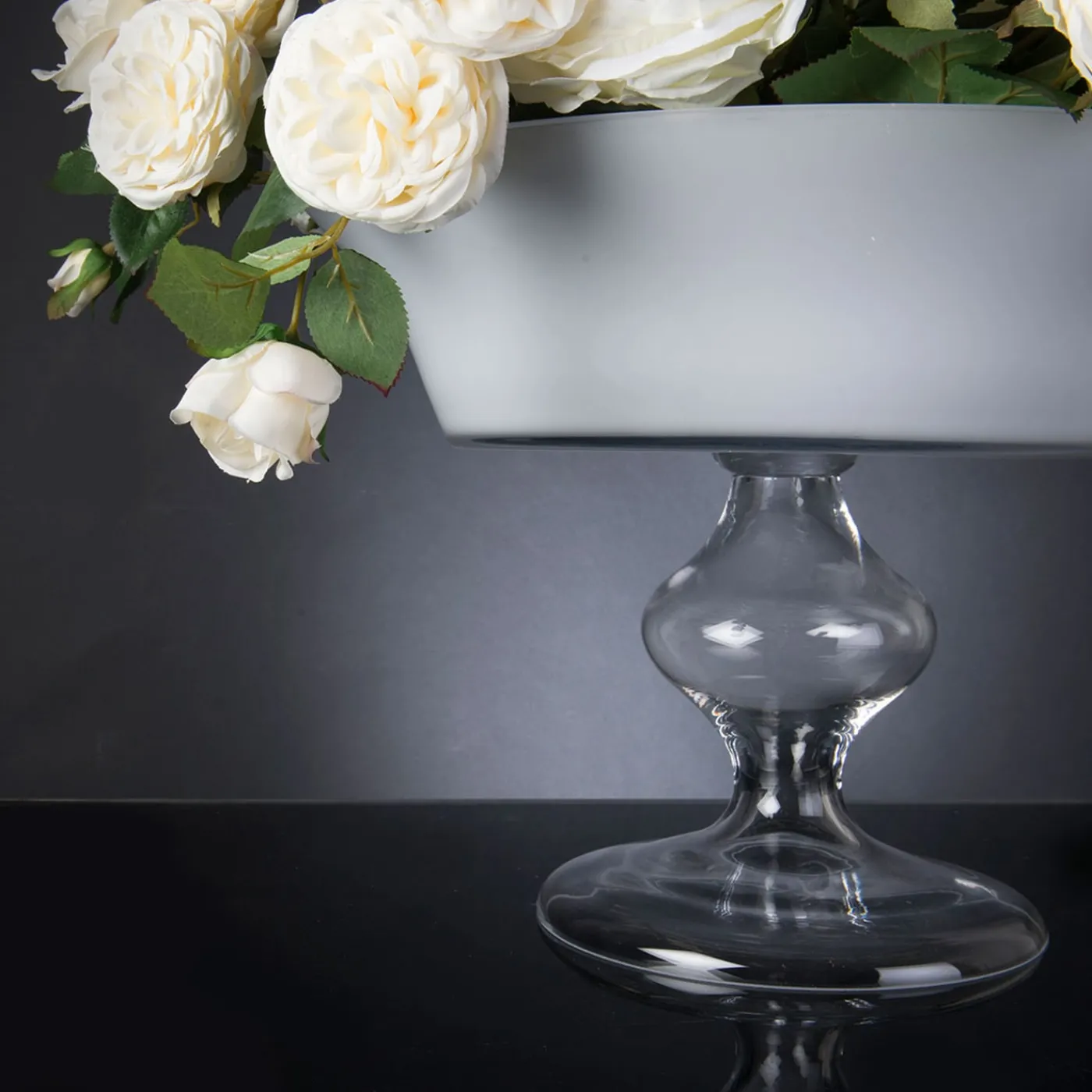 VGnewtrend Camilla Roses Composizione floreale finta con vaso> Vasi Da Fiori