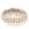 Rosanna Contadini Canapa White Basket #1 di> Ceste