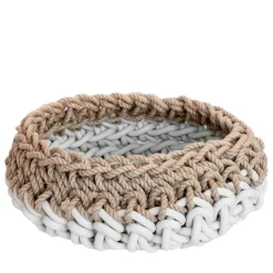 Rosanna Contadini Canapa White Basket #2 di> Ceste