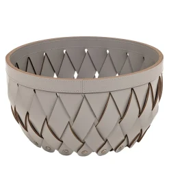 Pinetti Canaria Cestino grande tortora a tasche vuote> Ceste