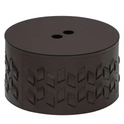 Rudi Cancun N. 6 Moka Cestello rotondo con coperchio> Ceste