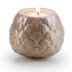 Villari CANDELA CHARLOTTE PEACOCK - BEIGE> Candelieri E Portacandele