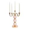 Villari CANDELABRO A FARFALLA 5 BRACCI - ROSA> Candelieri E Portacandele
