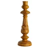 Fratelli Bevilacqua Candelabro Barocco in Ceramica Giallo Miele> Candelieri E Portacandele