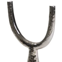 Ceramica Gatti 1928 Candelabro in ceramica platino><noscript><img width=