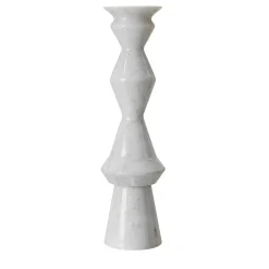 Fuda Candelabro Oreadi Dionisio in Marmo Bianco di Rotella> Candelieri E Portacandele