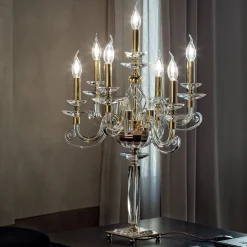 Euroluce Light of Italy Candelabro trasparente Alicante 7 luci> Candelieri E Portacandele