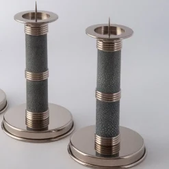 Design Center 1991 Candeliere Galucharme Sky Blue # 2 di Nino Basso> Candelieri E Portacandele