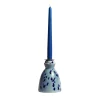 Carola fra i Trulli Candeliere in ceramica blu con 4 candele profumate> Candelieri E Portacandele