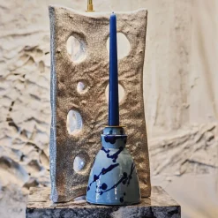 Carola fra i Trulli Candeliere in ceramica blu con 4 candele profumate><noscript><img width=