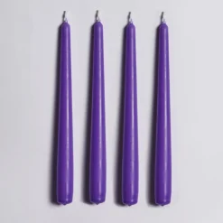 Carola fra i Trulli Candeliere in ceramica lilla con 4 candele profumate> Candelieri E Portacandele