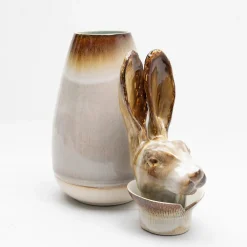 Amaaro Canopo Lepre Vaso bianco #1> Vasi Figurativi