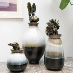 Amaaro Canopo Lepre Vaso XL bianco e nero><noscript><img width=