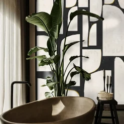 Wallpapers4Beginners Carta da parati astratta extra large in bianco e nero> Carte Da Parati