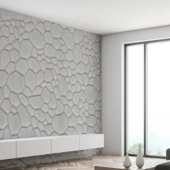 Affreschi & Affreschi Carta da parati astratta grigia #9> Carte Da Parati