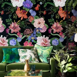 Wallpapers4Beginners Carta da Parati Botanica Floreale Scura> Carte Da Parati