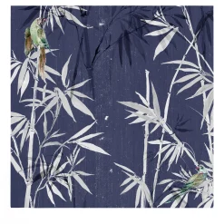 Wallpapers4Beginners Carta da parati Chinoiserie con pappagalli nella foresta di bamboo scuro> Carte Da Parati