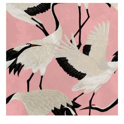 Wallpapers4Beginners Carta da Parati con Airone Rosa> Carte Da Parati