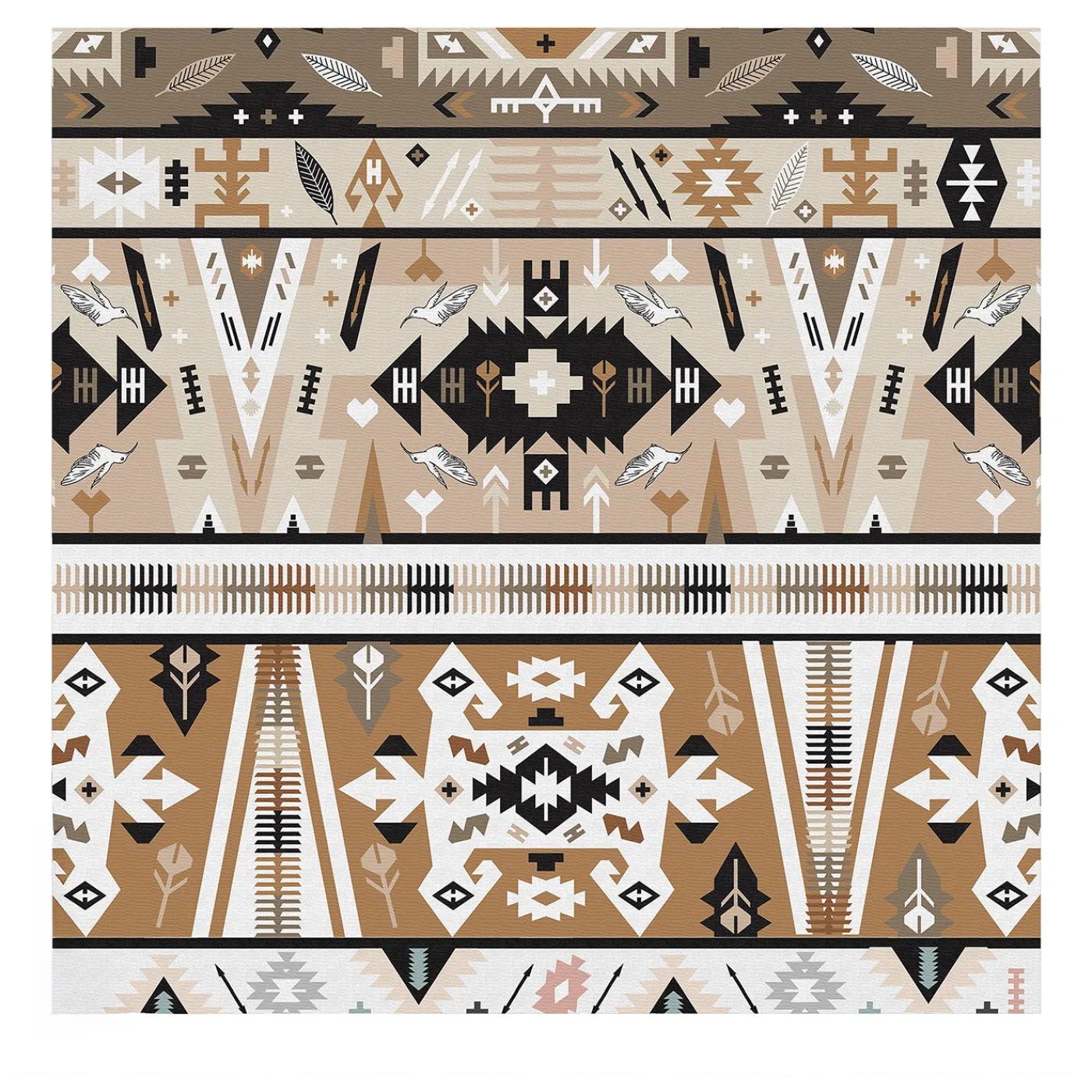 Wallpapers4Beginners Carta da parati con motivo azteco tribale ikat> Carte Da Parati