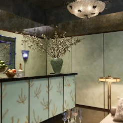 Wallpapers4Beginners Carta da Parati con Pennellate Verdi Scure ad Aquarello><noscript><img width=