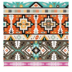 Wallpapers4Beginners Carta da parati extra-large boho con motivo azteco tribale ikat> Carte Da Parati