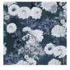 Wallpapers4Beginners Carta da parati floreale blu navy> Carte Da Parati