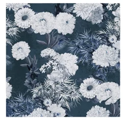 Wallpapers4Beginners Carta da parati floreale blu navy> Carte Da Parati