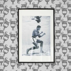 MaVoix Carta da parati Fontana Bianco e Nero> Carte Da Parati