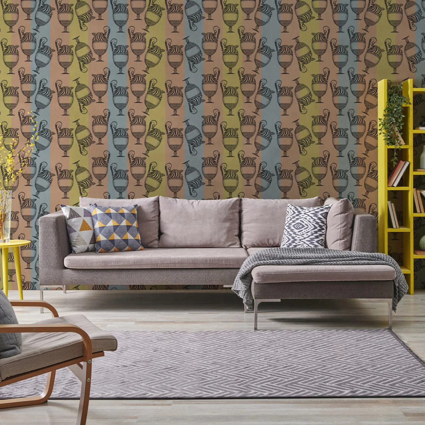 MaVoix Carta da parati Fontana Stripes> Carte Da Parati