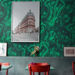 Wallpapers4Beginners Carta da parati Geode Sezione Malachite><noscript><img width=