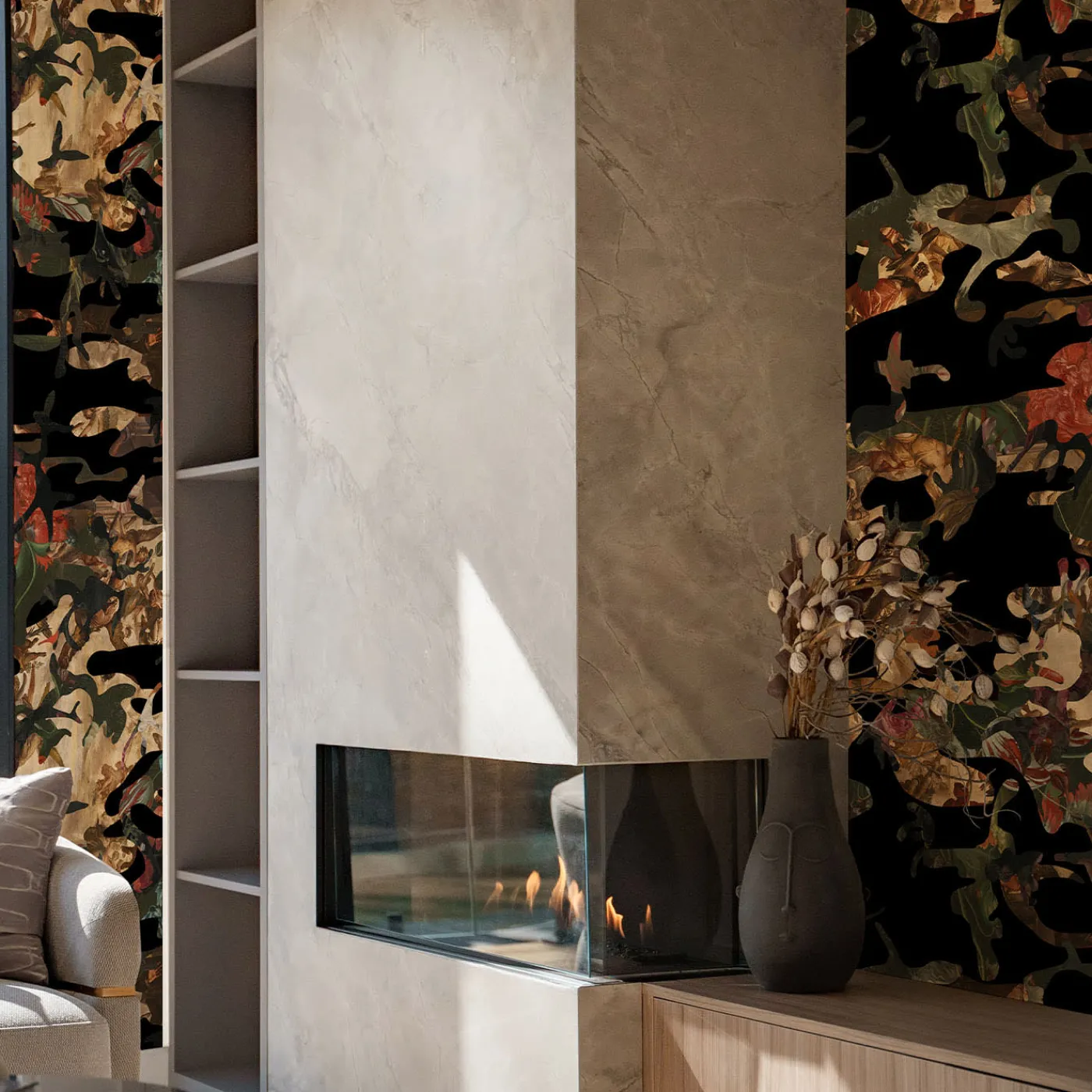 MaVoix Carta da parati Hidden in Plain Sight di Magnus Gjoen> Carte Da Parati