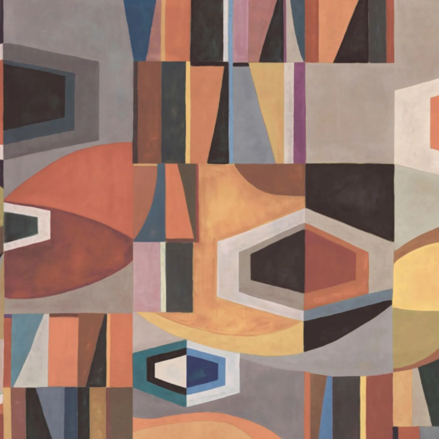 KOHRO Carta da parati in poliestere cromato multicolore> Carte Da Parati