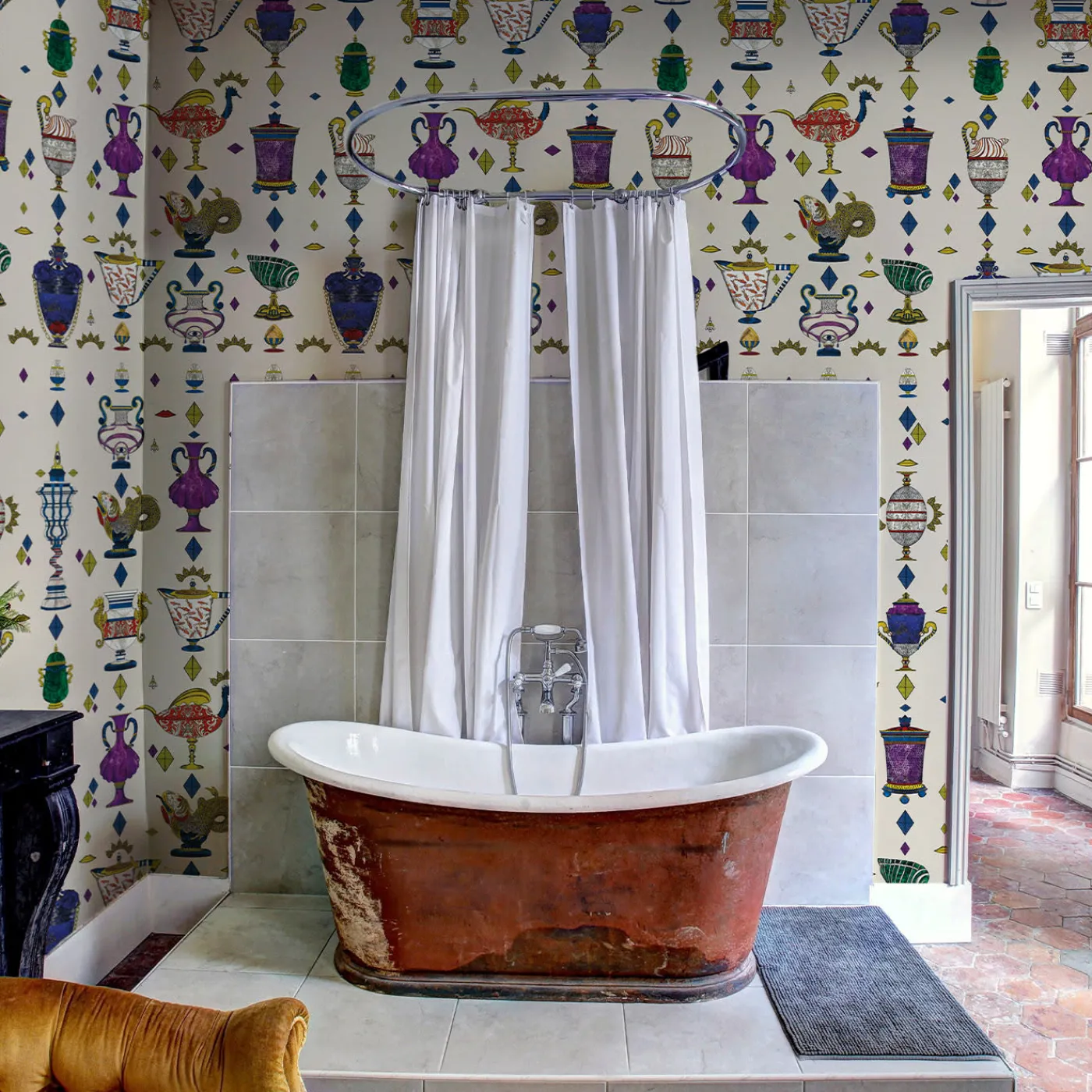 MaVoix Carta da parati Ludovica Ecrù> Carte Da Parati