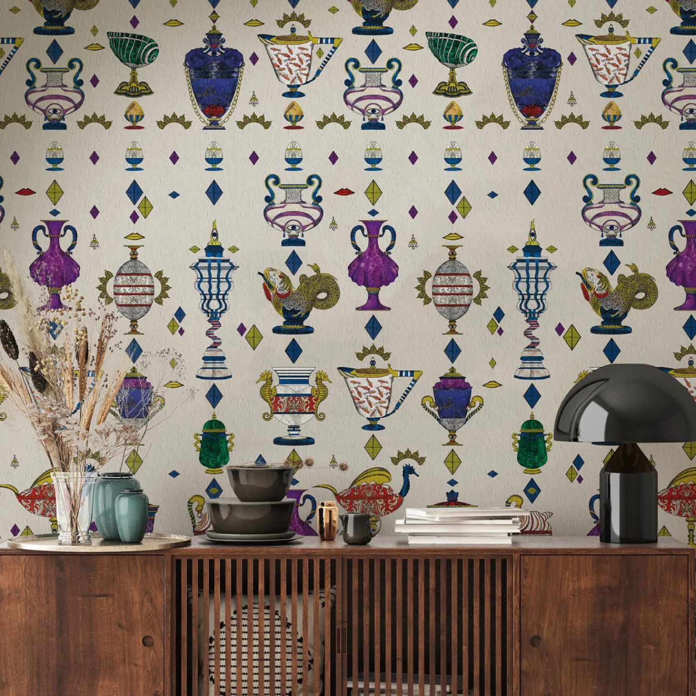 MaVoix Carta da parati Ludovica Ecrù> Carte Da Parati