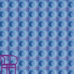 Francesca Colombo Carta da parati Meditation Dot Blu e Verde> Carte Da Parati