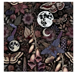 Wallpapers4Beginners Carta da Parati Multicolore Giardino Mistico a Mezzanotte> Carte Da Parati