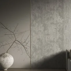 Glamora Carta da parati Rilievi Grigia><noscript><img width=