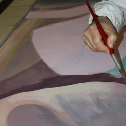 Larghevedute Carta da parati rosa foresta tropicale> Carte Da Parati